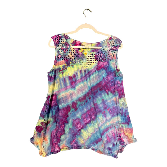 Upcycled Dye Style & Co Tank Top Size Large